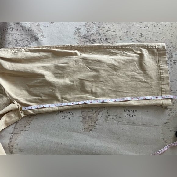 Maeve Anthropologie Remi Wide Leg Cropped Chino Pants Size 10 - Picture 13 of 15